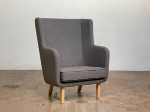 -od0387｜Knoll デザイン賞 オーク無垢 Unscripted/アンスクリプテッドハイバックラウンジチェア｜Herman Miller Vitra ミッドセンチュリー