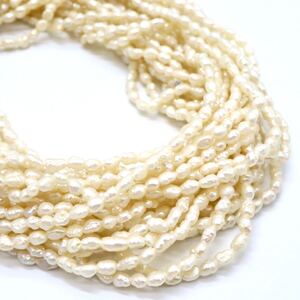 1円〜!!▼本真珠10連ネックレス▼D 約82.7g 約59.0cm pearl パール jewelry ジュエリー necklace DA0/DA0 S562