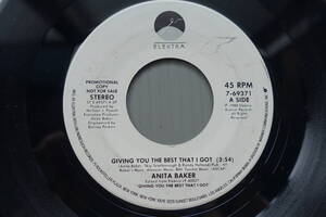 ★US盤 EP★　Anita Baker - Giving You The Best That I Got / Same as A-Side 1988