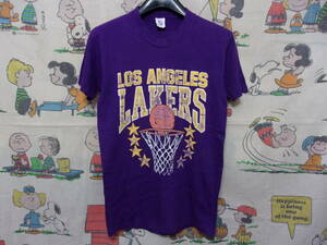 80s 90s NBA Los Angeles Lakers Tシャツ USA製 レイカーズ Old Vintage 古着 バスケットボール Magic Johnson Kobe Bryant Dennis Rodman