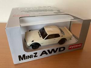  京商 MINI-Z AWD ミニッツ レディセット【日産スカイライン2000GT-R 】ハコスカ(KPGC10)チューンドバージョン (ホワイト)