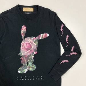 SKOLOCT × UNDERCOVER ローズ スパイダー 長袖 Tシャツ 黒 3サイズ スコロクト アンダーカバー カットソー ロンT Tee archive 4060271