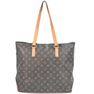 本物 ルイヴィトン LOUIS VUITTON LV カバメゾ モノグラム ショルダーバッグ トートバッグ ブラウン M51151