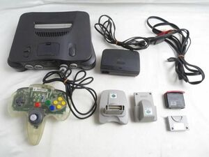 【同梱可】ジャンク品 ゲーム NINTENDO 64 本体 NUS-001 NUS-007 メモリー拡張パック 周辺機器付き