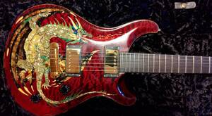 手渡し可能・新品同様・動画あり PRS Dragon2000 Black Cherry 証明書・オリジナルハードケース付き