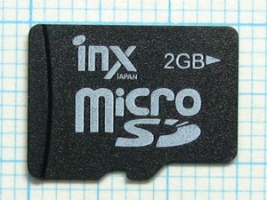 ★ｎｉｘ microＳＤメモリーカード ２ＧＢ 中古★送料８５円・１８５円