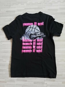 Reebokリーボックバックプリントバスケットボールピンクs 半袖Tシャツ