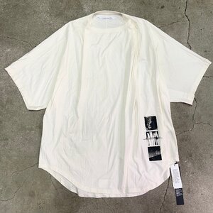 未使用品 JULIUS オーバーサイズ ドレープTシャツ ユリウス オフホワイト 2