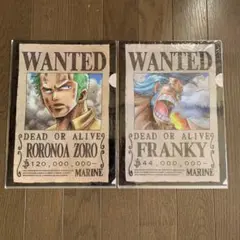 ワンピース　ZORO FRANKY ２枚セットクリアファイル