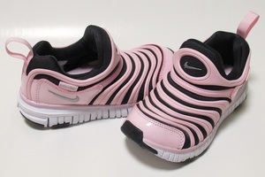 NIKE DYNAMO FREE PS ピンク ブラック 21cm ナイキ ダイナモ フリー キッズ スリッポン 運動靴 343738-027