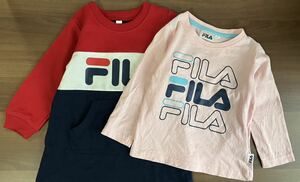 FILA トップス 90 Tシャツ 長袖 ワンピース ロンT 古着 送料無料