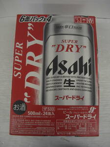 ◆◇アサヒ/スーパードライ/ビール/500ｍｌ/２４缶/製造：２０２４年５月 :日k2720-157ネ◇◆