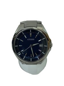 CITIZEN◆ソーラー腕時計/アナログ/チタン/NVY/SLV/h128-r006860