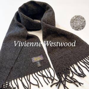 Vivienne Westwood ヴィヴィアンウエストウッド オーブ 刺繍 ラムウール100% グレー イタリア製 made in Italy ビビアン メンズ レディース