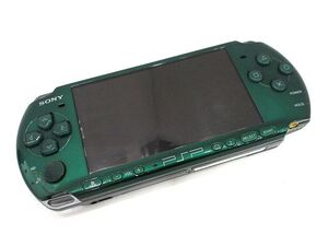 ☆SONY ソニー PSP本体 PSP-3000 スピリティッドグリーン 動作未確認 ジャンク 家庭用ゲーム機☆