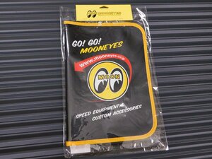 ◆送料無料◆【GO!GO! MOONEYES】※《アイボール 車検証入れ ／ ブラック×イエロー》　MGC144BK　ムーンアイズ　カータイトルホルダー