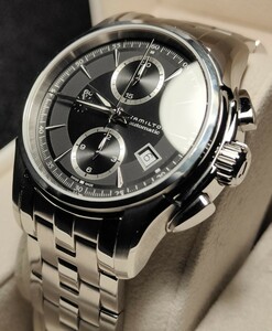 送料無料 2022年購入 美品 定価25万 Hamilton Jazz Master auto CHRONO ハミルトン ジャズマスター オート クロノ カーキ khaki　腕時計 