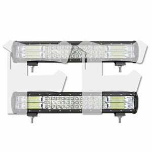 送料無料.. 17インチ LED ワークライト 作業灯 252W ホワイト SUV ATV ボート JEEP 車幅灯 建設機械 照明 12V/24V 17C-252W 2個 新品