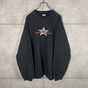 OLD STUSSY　トレーナー　90s　スター　両面プリント　白タグ　王冠