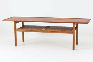 Hans J.Wegner(ハンス・J・ウェグナー)　センターテーブル　AT10　160cm　チーク×オーク材　北欧家具ビンテージ