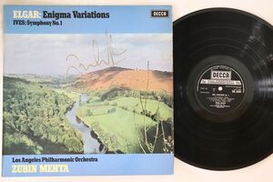 英LP Zubin Mehta Elgar, Ives: Enigma Variations / Symphony No. 1 SXL6592 DECCA /00260