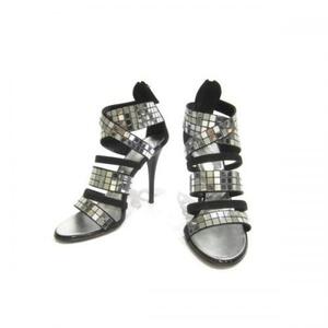 GIUSEPPEZANOTTI ジュゼッペザノッティ ミラーヒールサンダル ブラック 37 1/2 DA-19