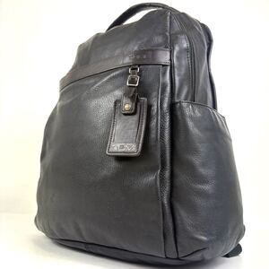 《超希少モデル×廃盤品×定価20万》TUMI トゥミ 69780HK0 レザー リュックサック デイパック バックパック メンズ ブラック系×ブラウン系