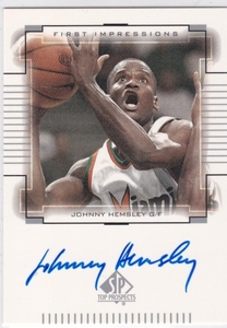 NBA 2000 UD SP TOP Prospects auto Johnny Hemsley