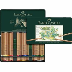 ファーバーカステル ピットパステル色鉛筆 60色セット 缶入 [日本正規品] FABER-CASTELL