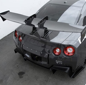 新品 GT-R R35 GTR スワンネック カーボン製リアウイング 総額148,000円 カーボンウィング カーボンウイング GTウイング GTウィングFRP