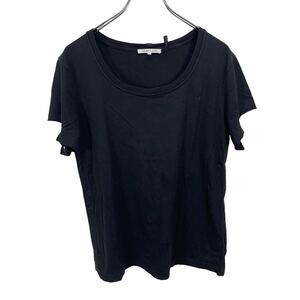 HELMUT LANG ヘルムート ラング　レディース　ブラック　ダメージ加工　 半袖Tシャツ カットソー トップス