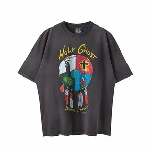 LASTMAN×SAINT Mxxxxxx HOLY GHOST Short sleeve T-SHIRT 半袖 Tシャツ M 中古 TJ 1