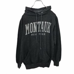 Montauk Clothing co. スウェットパーカー XSサイズ レディース プルオーバー ダークグレー 古着卸 アメリカ仕入 t2108-3446