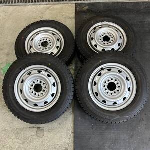 4穴マルチ■鉄ホイール 2022年製 ダンロップ WINTERMAXX 145/80R13 4本■012110R