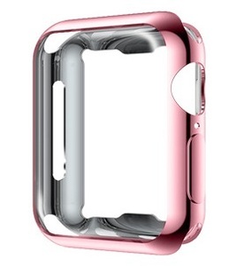 Apple Watch アップルウォッチ 41ｍｍ/Series8 フルカバーケース ピンク 1個 全面保護 耐衝撃