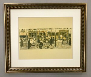 【特価】　≪　　 ピエール ボナール　　≫　　リトグラフ【石版画】　　BOULEVARD　　1952年　　PIERRE-BONNARD