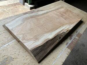 送料無料！【U603F】ケンポナシ 730×～410×43㎜ 玉杢 極上杢 乾燥材 木工 DIY 材木 天然木 無垢材《銘木すずめや》