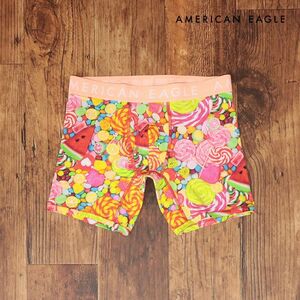 AMERICAN EAGLE/XSサイズ/ボクサーブリーフ 0235-3938 キャンディ 飴 プリント かわいい 遊び心 新品/マルチカラー/ih191/