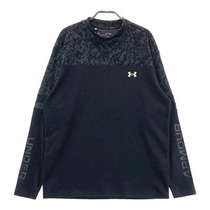 UNDER ARMOUR アンダーアーマー 1368807 長袖Tシャツ 総柄 ブラック系 XL [240101333180] ゴルフウェア メンズ