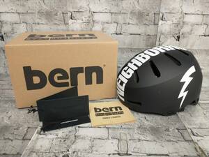 美品 NEIGHBORHOOD NH × BERN MACON 2.0 HELMET ネイバーフッド × バーン メーコン 2.0 ヘルメット 2322628N-AC01 M ブラック 店舗受取可