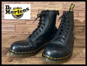 送料無料 希少 限定色 Dr.Martens ドクターマーチン 1460 10072 8ホール レースアップ スムース レザー ブーツ 紺 ネイビー UK9 28.0cm