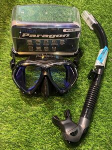 新品 TUSA PARAGON パラゴン ダイビング マスク M2001 SQB BKA SP-170 BK スノーケルあり M-2001