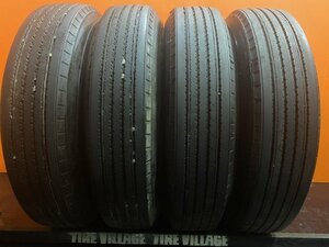 札幌発 引取OK DUNLOP SP 330K 225/80R17.5 123/122L 17.5インチ トラックタイヤ 夏タイヤ 4本 20～21年製 バリ溝 4t ファイター等(KTS078)