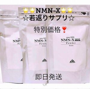 アイテック　DDS NMN-X NEXT Powder NMN若返り バージョンアップ 3袋セット　新品未開封　即日発送