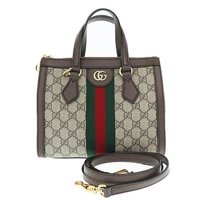 グッチ GUCCI オフィディア GG スモール トート 2WAY ハンド ショルダー バッグ 547551 茶 ブラウン ブランド古着ベクトル ☆AA★▲■ 2408