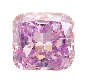 3709 裸石 ルース パープルピンクダイヤモンド 0.085ct F Intense Purple Pink SI-2 中宝ソーティング付 瑞浪鉱物展示館