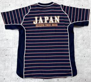 2008年 北京オリンピック 日本代表 Tシャツ デサント ボーダー 半袖　　DESCENTE JAPAN OLYMPIC TEAM 2008 公式 レプリカ 早3709