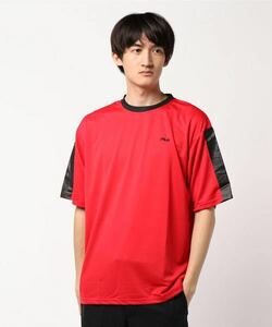 FILA フィラ サッカーTショートスリーブ Tシャツ レッド スポーツ