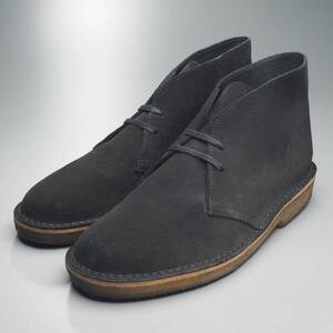 XXXX2//*クラークス/Clarks*メンズUK7G*デザートブーツ/チャッカブーツ/プレーントゥ/ショートブーツ/革靴/黒/ブラック