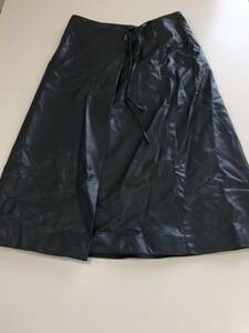 ♪【タグ付未使用品】H＆M レザースカート 黒革スカート 160/68A ブラック レディース ファッション (NF240323) 503-28